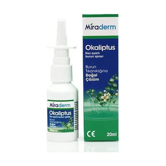  Miraderm Okaliptus Burun Spreyi 20 ml - 1