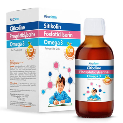 Miraderm Sitikolin, Fosfotidilserin ve Omega-3 İçeren Takviye Edici Gıda 100 ml - Miraderm