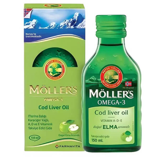 Möllers Omega 3 Balık Yağı 150 ml Elma Aromalı - 1