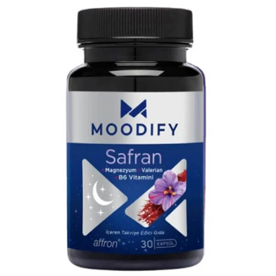  Moodify Safran Magnezyum Valerian B6 Vitamin 30 Kapsül - 1