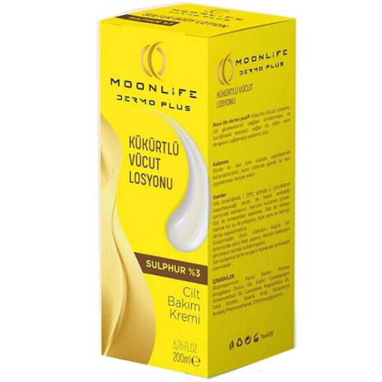  Moon Life Dermo Plus Kükürtlü Vücut Losyonu 200 ml - 1