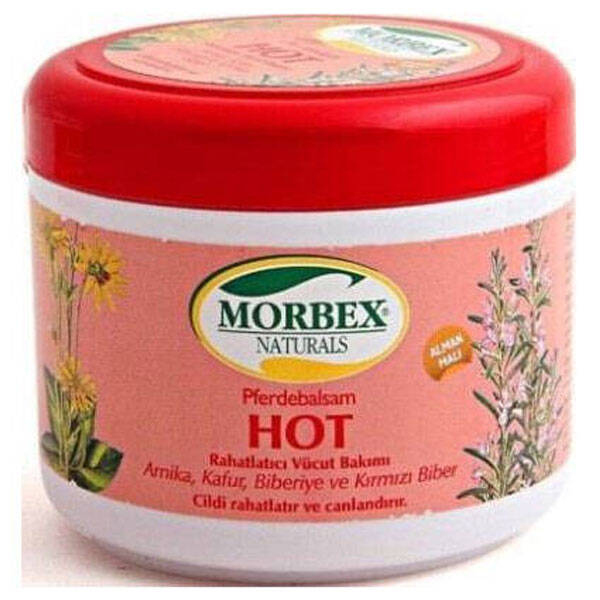 Morbex Hot Dinlendirici ve Rahatlatıcı Bitkisel Masaj Jeli 500 ml