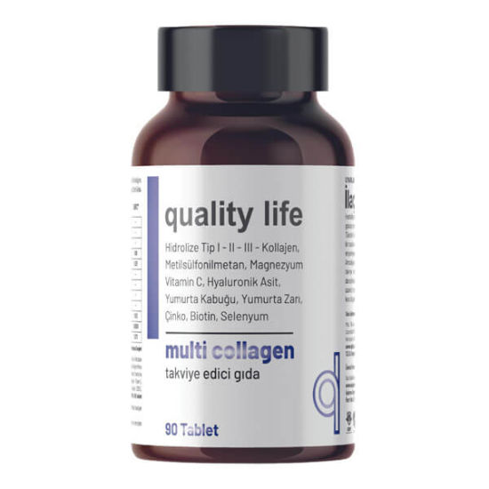  Multi Collagen Tip 1 2 3 5 10 Kolajen MSM Magnezyum C Vitamini Yumurta Kabuğu Zarı Çinko 90 Tablet - 1