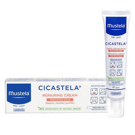 Mustela Cicastela bakım kremi 40 ml hassas ciltler için nemlendirici hyaluronik asit ve panthenol içerir- 1