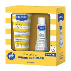 Mustela Güneş Losyonu SPF50 200 ml ve Mustela Hydra Bebe 100 ml