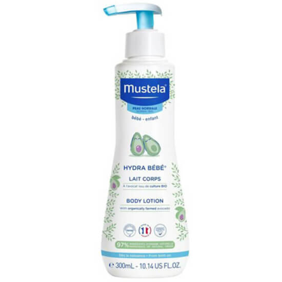 Mustela Hydra Bebe Body Lotion 300 ml bebek nemlendirici vücut losyonu hafif doku hızlı ve uzun süreli nem- 1