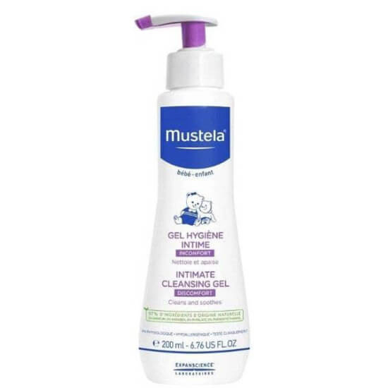 Mustela Intimate Cleansing Gel 200 ml intim temizlik jeli %97 doğal kökenli içerik cildi arındırır nemlendirir yatıştırır- 1
