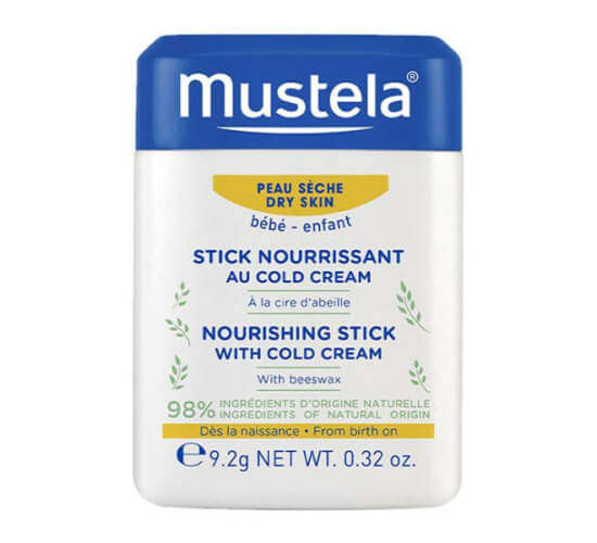 Mustela Nourishing Stick with Cold Cream 9,2 gr nemlendirici stick %98 doğal, dudak yanak alın burun kuruluğuna bakım- 1