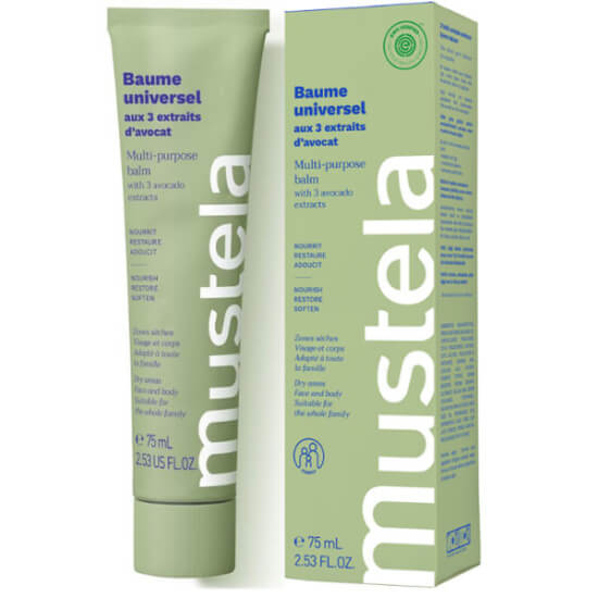 Mustela Multi Purpose Balm Üç Etkili Avokado Balsam 75 ml %99,7 doğal kökenli yüz el vücut nemlendirici- 1