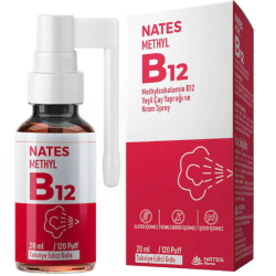 Nates Pharma - Nates Methyl B12 Sprey 20 ML Nates Pharma - Nates Methyl B12 Sprey 20 ML