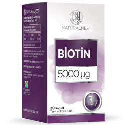 Naturalnest Biotin 5 mg 30 Kapsül - Naturalnest