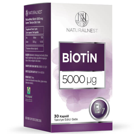  Naturalnest Biotin 5 mg 30 Kapsül - 1