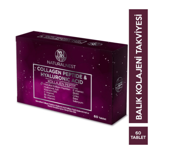 Naturalnest Collagen Peptide Hyaluronic Acid 60 Kapsül - 1
