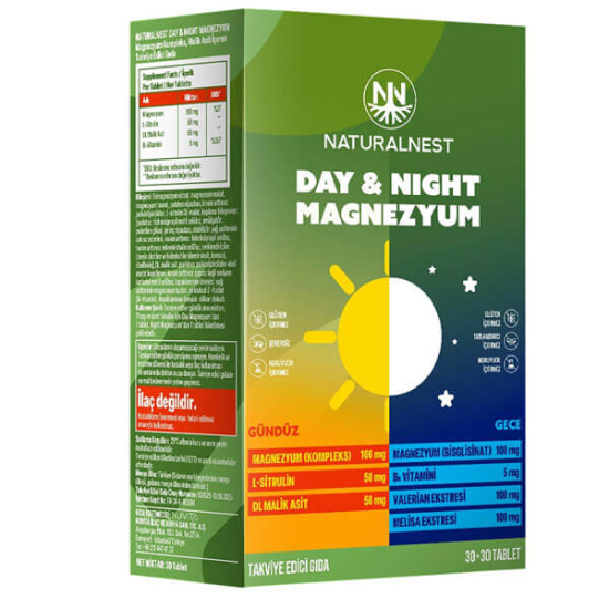  Naturalnest Day Night Magnezyum 60 Tablet - 1
