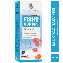 Naturalnest - Naturalnest Fishy Şurup 150 ml Portakal Aromalı Balık Yağı Naturalnest - Naturalnest Fishy Şurup 150 ml Portakal Aromalı Balık Yağı