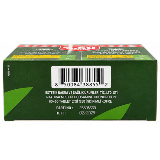 Naturalnest Glucosamine Chondroitin 60 Tablet 2 li Paket - 5
