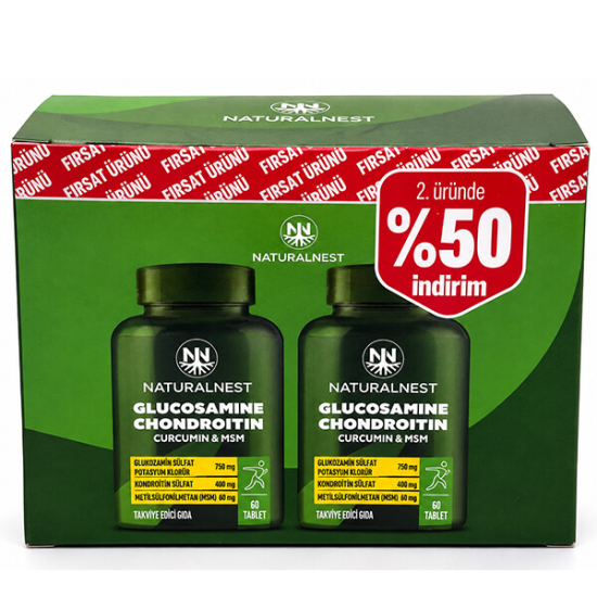 Naturalnest Glucosamine Chondroitin 60 Tablet 2 li Paket - 4