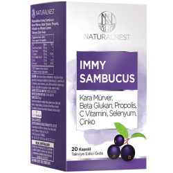 Naturalnest - Naturalnest Immy Sambucus 20 Kapsül Naturalnest - Naturalnest Immy Sambucus 20 Kapsül