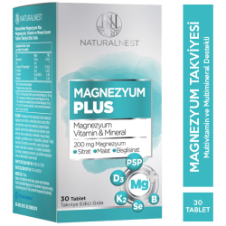 Naturalnest - Naturalnest Magnezyum Plus 30 Tablet Naturalnest - Naturalnest Magnezyum Plus 30 Tablet