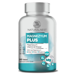 Naturalnest Magnezyum Plus 90 Tablet - Naturalnest