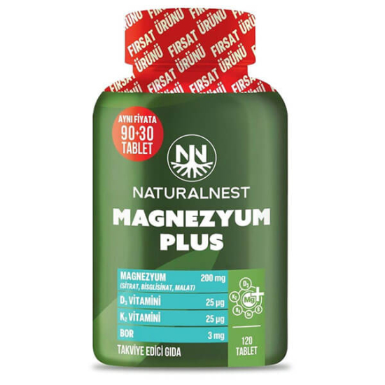  Naturalnest Magnezyum Plus 90+30 Tablet - 1