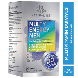 Naturalnest - Naturalnest Multi Energy Men Takviye Edici Gıda 30 Tablet Naturalnest - Naturalnest Multi Energy Men Takviye Edici Gıda 30 Tablet