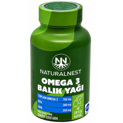Naturalnest Omega 3 Balık Yağı 60 Kapsül - Naturalnest