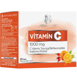 Naturalnest - Naturalnest Vitamin C 1000 mg 20 Saşe Naturalnest - Naturalnest Vitamin C 1000 mg 20 Saşe
