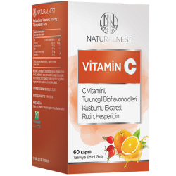 Naturalnest - Naturalnest Vitamin C 60 Kapsül Naturalnest - Naturalnest Vitamin C 60 Kapsül
