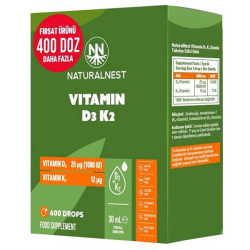 Naturalnest Vitamin D3K2 Damla 30 ml - Naturalnest
