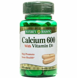 Nature's Bounty Calcium 600 With Vitamin D3 60 Tablet - Thumbnail
