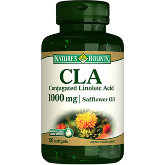 Nature's Bounty CLA 1000 mg 50 softgel takviye edici gıda 1 softgelde 1000 mg aspir yağı 780 mg Omega 6 içerir- 1