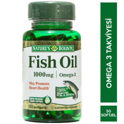 Nature s Bounty - Nature's Bounty Fish Oil 1000 mg 50 Kapsül Nature s Bounty - Nature's Bounty Fish Oil 1000 mg 50 Kapsül