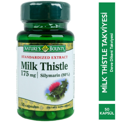 Nature s Bounty - Nature's Bounty Milk Thistle 175 mg 50 Kapsül Deve Dikeni Takviyesi Nature s Bounty - Nature's Bounty Milk Thistle 175 mg 50 Kapsül Deve Dikeni Takviyesi