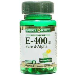 Nature's Bounty Vitamin E 400 IU 50 Softgel - Thumbnail