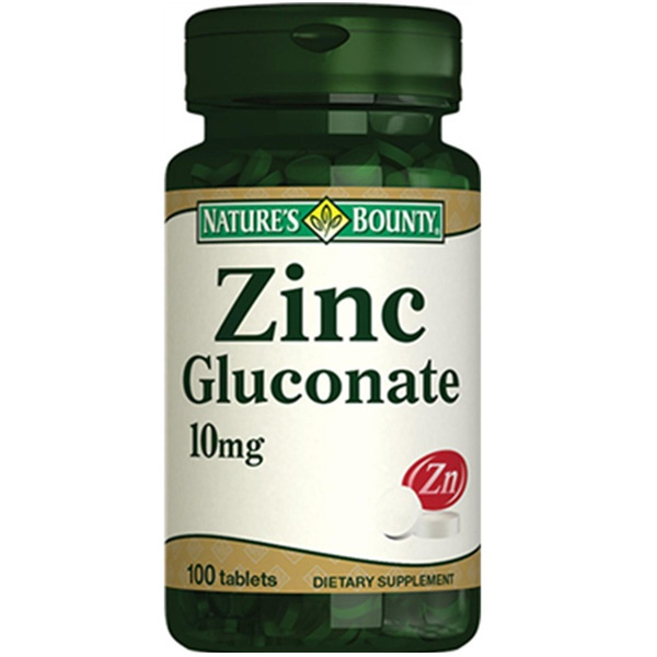 Nature's Bounty Zinc Gluconate 10 Mg 100 Tablet