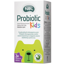 NBL Probiyotik Kids 30 Tablet Çocuklar İçin Probiyotik Takviyesi
