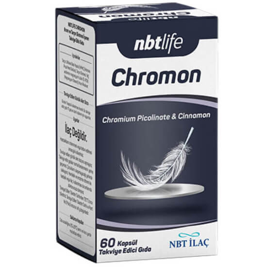 Nbt Life Chromon krom takviyesi 60 kapsül tarçın 450 mg tarçın ekstresi 50 mg krom 200 µg takviye edici gıda- 1