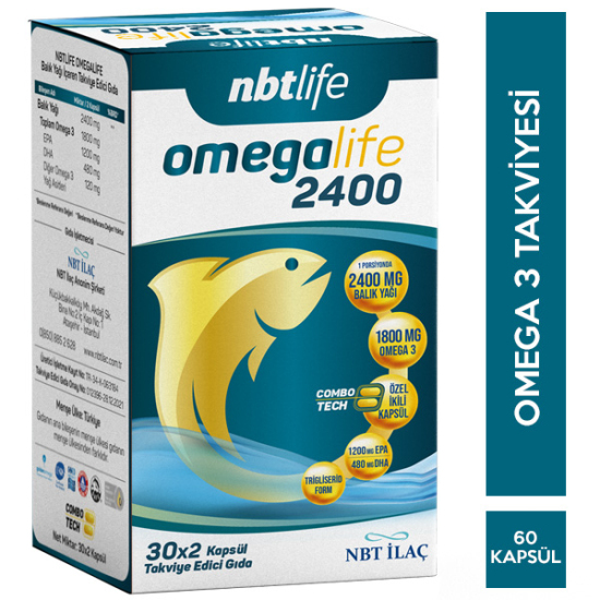 NBT Life Omegalife 2400 mg 60 Kapsül - 1