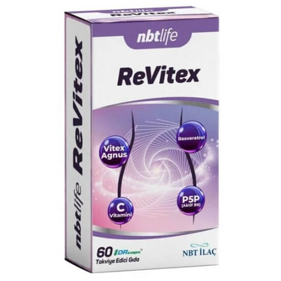 NBT Life Revitex 60 kapsül takviye edici gıda hayıt ekstresi 400 mg resveratrol 50 mg C vitamini 100 mg B6 10 mg- 1