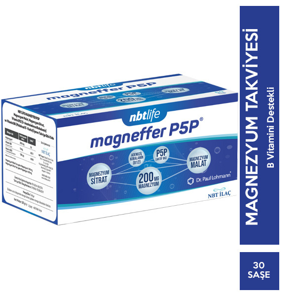 NBT Life Magneffer P5P 30 Stik Saşe Magnezyum Takviyesi
