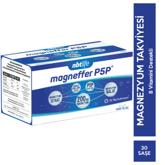 NBT Life Magneffer P5P 30 Stik Saşe Magnezyum Takviyesi - 1