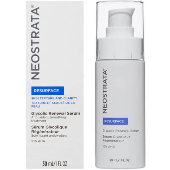 Neostrata Resurface Glycolic Renewal Serum 30 ml şişe; glikolik asit AHA laktobiyonik asit PHA içeren yenileyici serum- 1