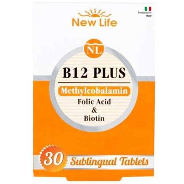 New Life B12 Plus 30 Kapsül Folik Asit ve Biotin İçeren Takviye Edici Gıda