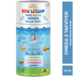 New Life - New Life Efa Liquid Balık Yağı Sıvı 150 ML Tutti Frutti New Life - New Life Efa Liquid Balık Yağı Sıvı 150 ML Tutti Frutti