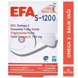 New Life - New Life Efa S 1200 Omega 45 Kapsül New Life - New Life Efa S 1200 Omega 45 Kapsül