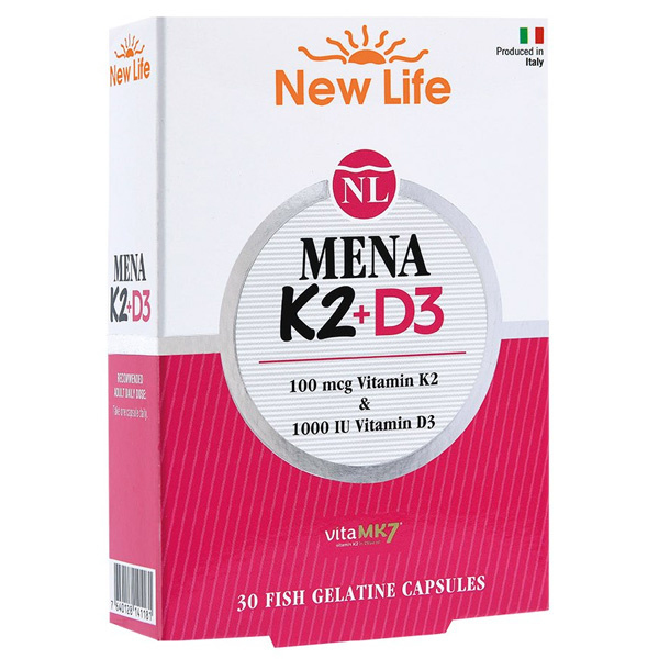 New Life Mena K2D3 30 Kapsül D3 K2 Vitamini
