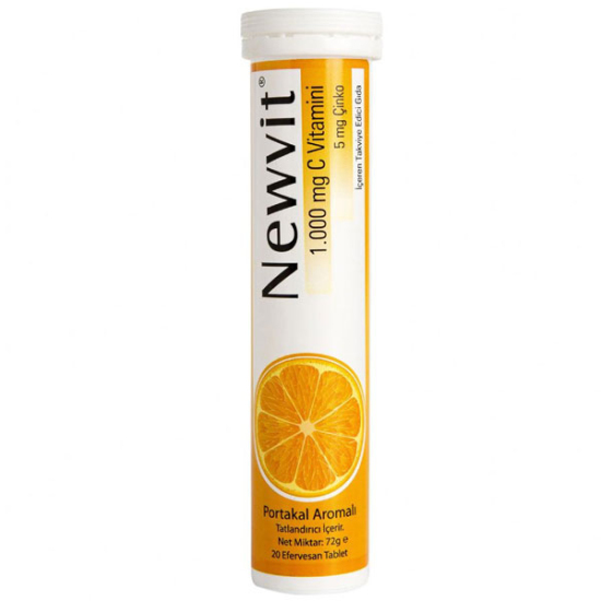Newvit Vitamin C 1000 mg 20 Efervesan Tablet C Vitamini Takviyesi - 1