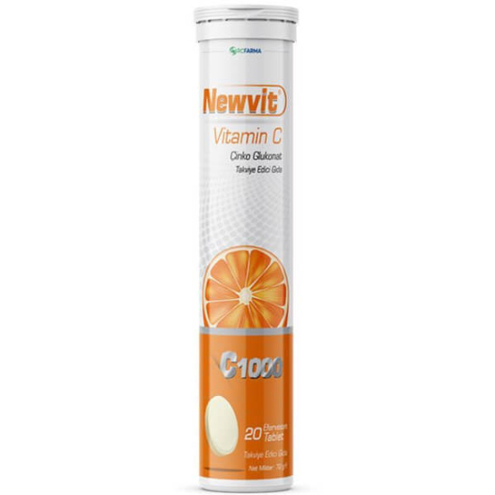  Newvit Vitamin C Çinko 20 Efervesan Tablet - 1