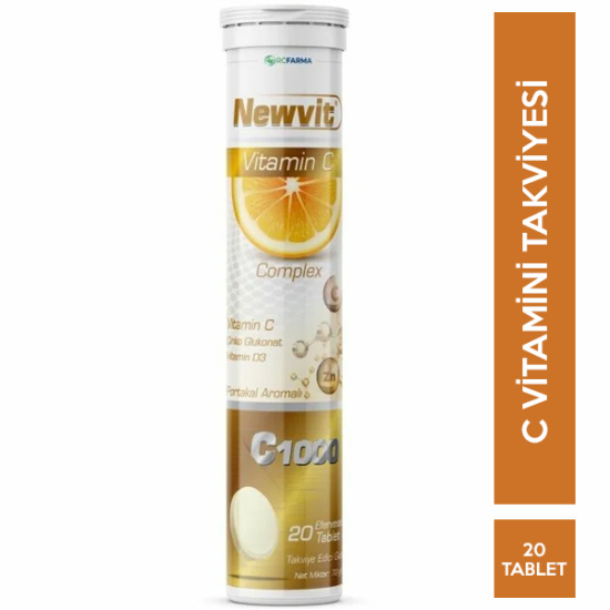 Newvit Vitamin C Complex Efervesan 20 Tablet Nar Ecza